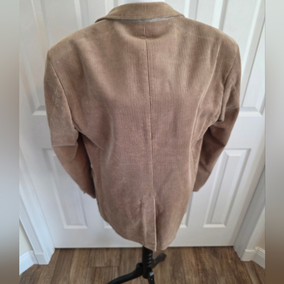 Polo Ralph Lauren Corduroy Blazer Jacket Tan Beige Classic Fit - Mens Size L - Picture 6 of 8